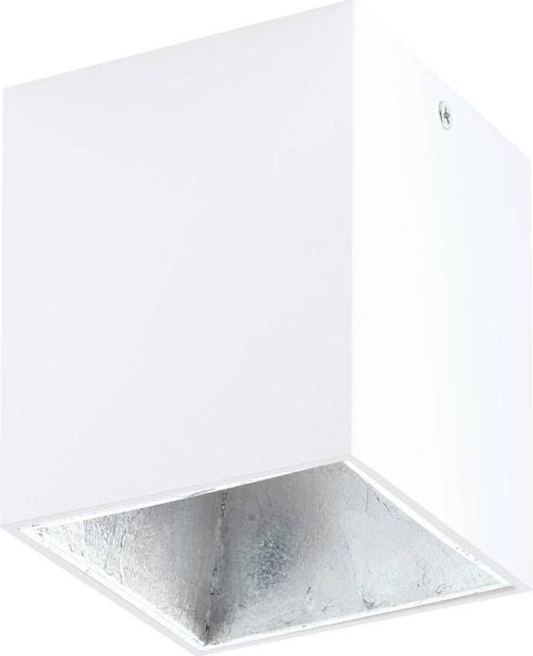 Produktbild EGLO 64693 POLASSO PRO LED Deckenleuchte 1x3,3W 100x100mm Weiss, Silber Warmweiss