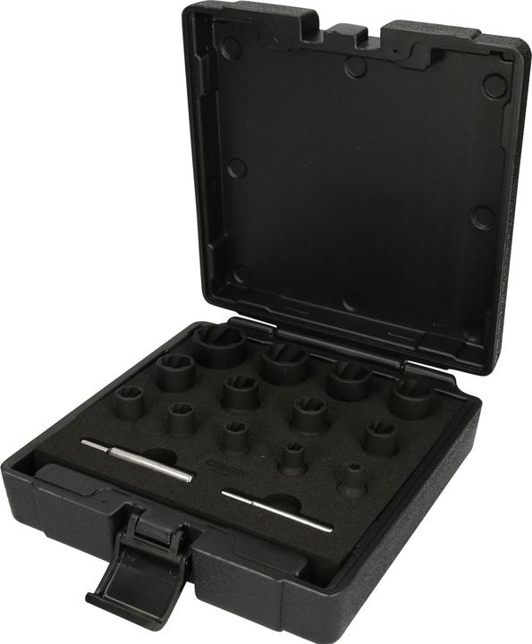 Immagine prodotto KS Tools Set di bussole con profilo a spirale da 1/4"+1/2", 15 pezzi. (1/4", 1/2")