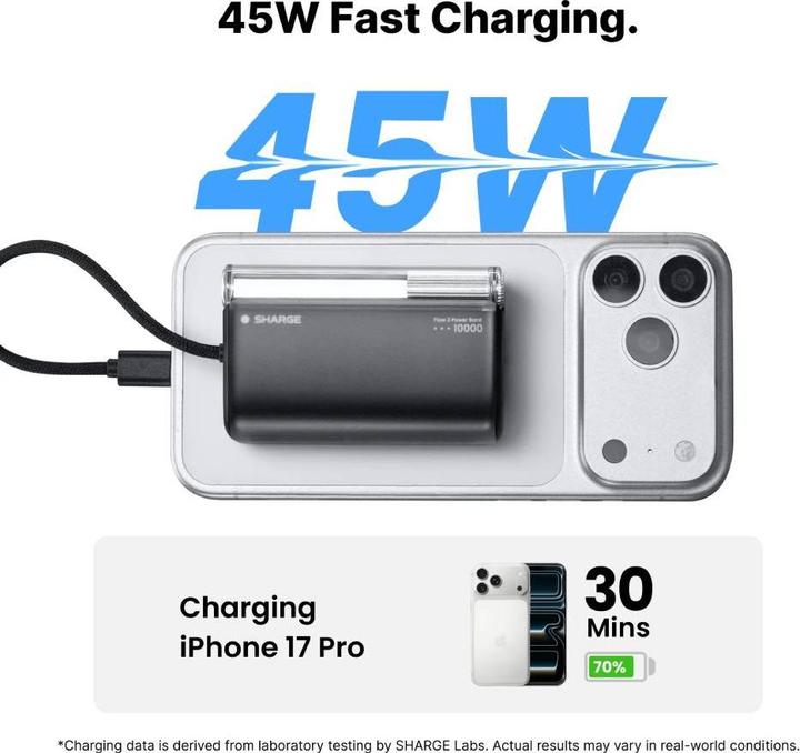 Produktbild Sharge Flow 3 WHI (10000 mAh, 45 W, 37 Wh)