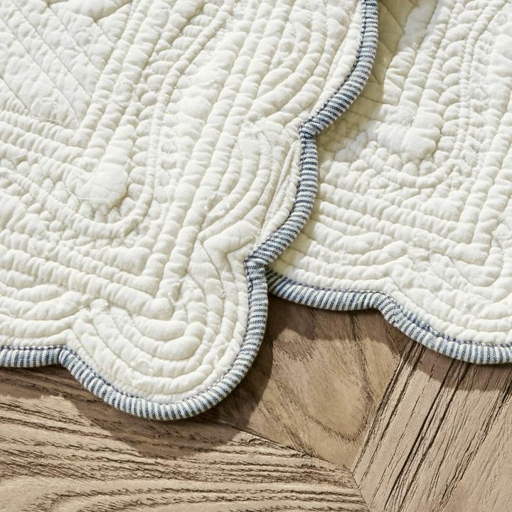 Image du produit Loberon Set de table 2 pièces Fontienne blanc (2 pcs, 45 x 35 cm)