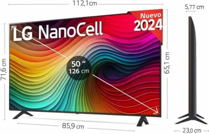 Produktbild LG UHD TV 50NANO82T6B (50", NANO82, LCD, 4K, 2024)