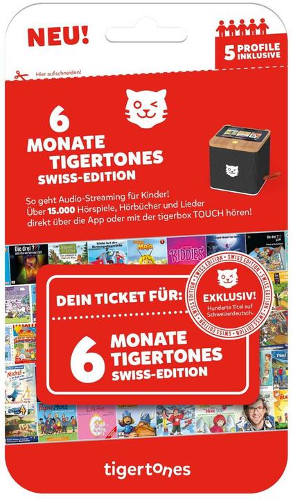 Tigermedia tigertones - Ticket 6 Monate Swiss-Edition (Deutsch)