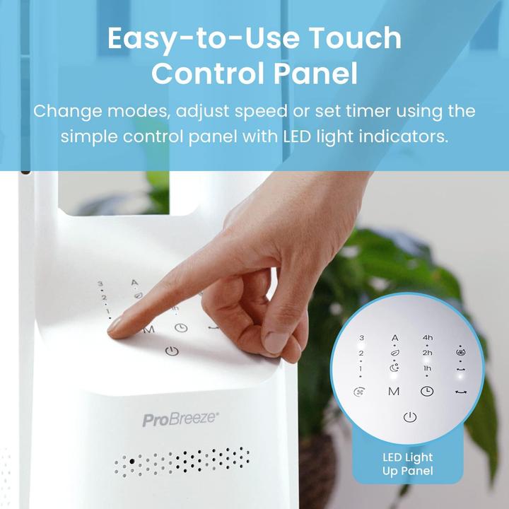 Produktbild Breeze Rotorloser Turmventilator mit Fernbedienung (62 dB)
