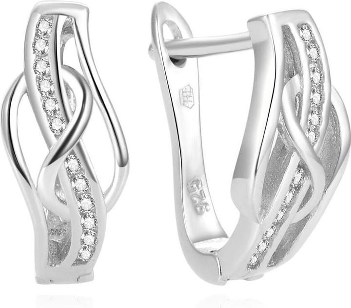 Immagine prodotto Beneto Orecchini eleganti in argento con zirconi AGUC1277L (L)