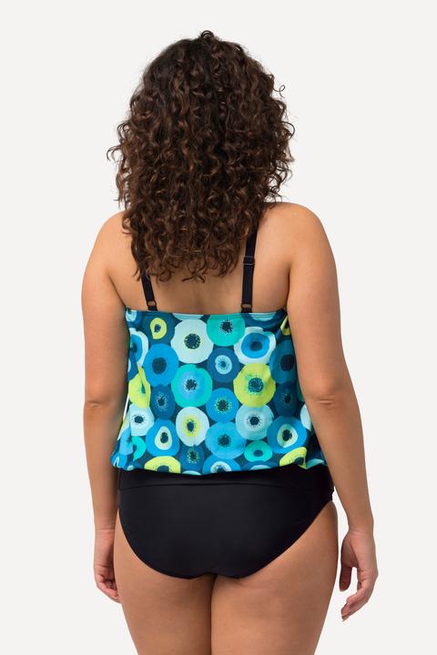 Produktbild Ulla Popken Tankini, Kreise, Softcups, Träger verstellbar, recycelt (42)
