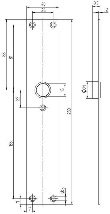 Produktbild Mega Türdrücker-Halbgarnituren 33.203/35.0463 (Türgriff)