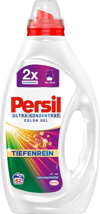 Produktbild Persil ULTRA KONZENTRAT COLOR GEL TIEFENREIN Waschmittel 2x 1,24 l (124 Waschgänge, Flüssigwaschmittel)