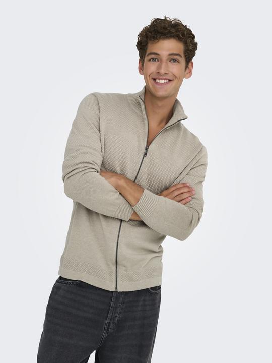 Produktbild Only & Sons Onsmalik Reg 12 Pin Zip Cardigan Knit (S)