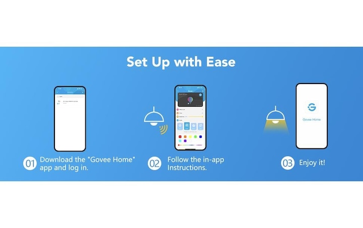 Actual product image Govee Smart Light Bulb (E27, 9 W, 1200 lm, 1 x, F)
