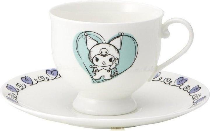 Sanrio Bone China Tasse und Teller Set Kuromi (240 ml)