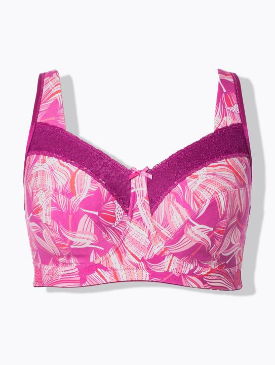 Actual product image Ulla Popken Floral Relief Bra (Single pack, 85 E)