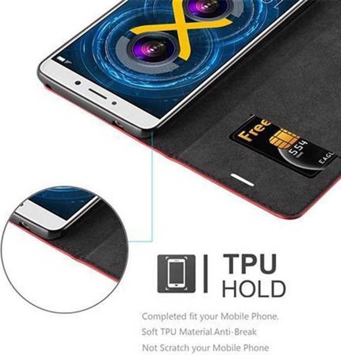 Actual product image Cadorabo Book Invisible Magnet Cover (Mate 9 Lite, Fee 6X)