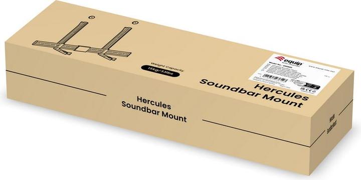 Image du produit equip Support mural pour appareils audio/vidéo sw (1 pièce, Installation murale, Réglable en hauteur)