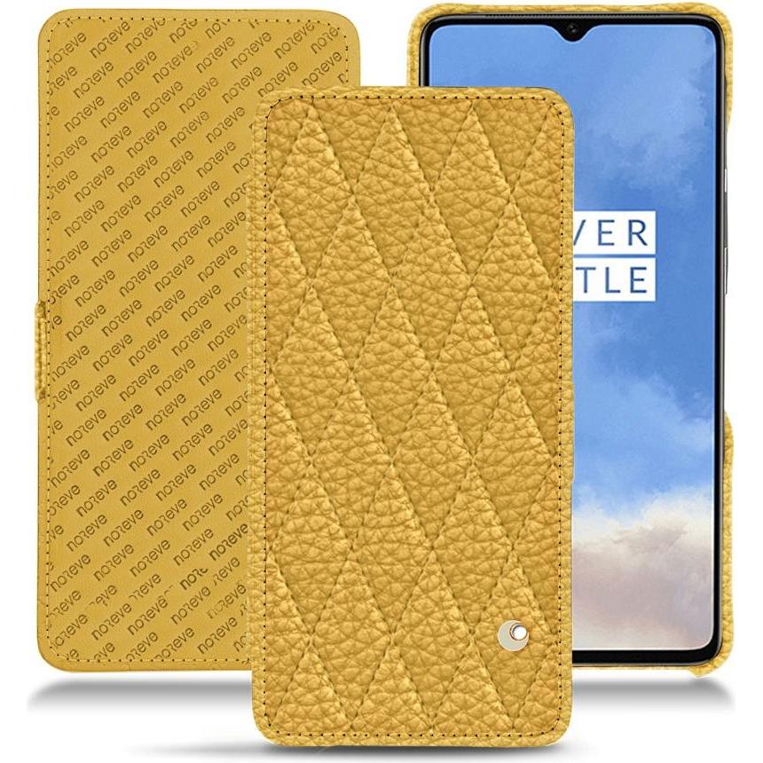 Noreve Lederschutzhülle horizontal (OnePlus 7T), Smartphone Hülle, Orange
