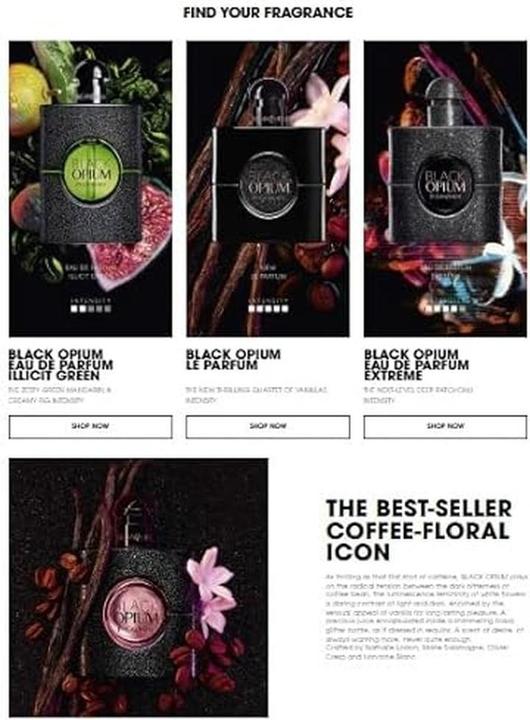 Actual product image Yves Saint Laurent Black Opium Illicit Green Eau de Parfum (Eau de parfum, 75 ml)