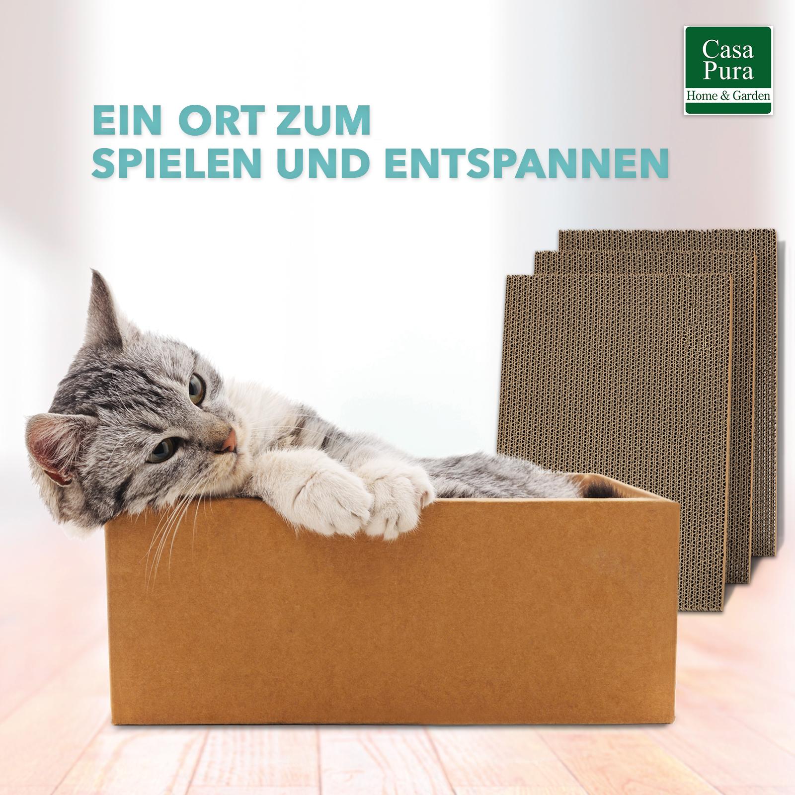 Thumbnail - Casa Pura Tiger Katzenkratzbox (Kratzspielzeug), Katzenspielzeug