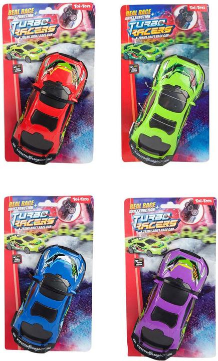 Actual product image Toi-Toys Turbo Racers Rennwagen-Reibung und Driftfunktion