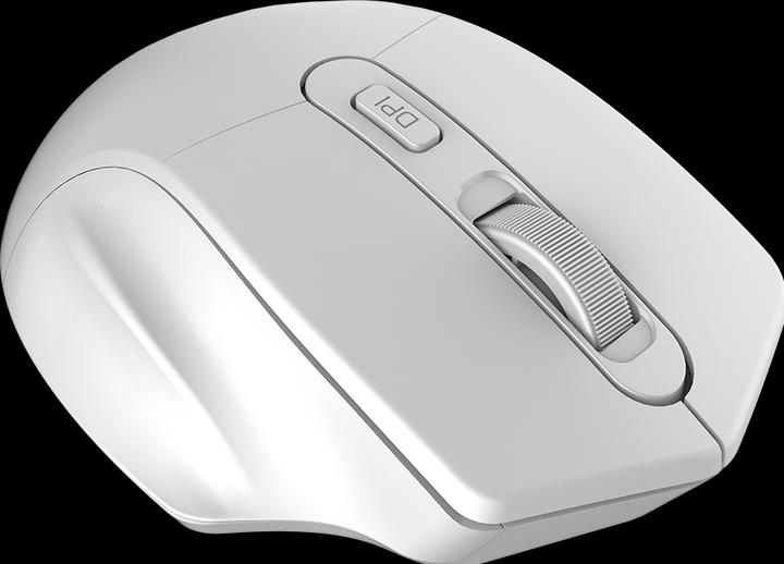 Produktbild Canyon 2.4GHz Optical Wireless Mouse 4 Buttons, DPI 800/1200/1600, Pearl White, 115 * 77 * 38mm, 0.0 (Kabellos)