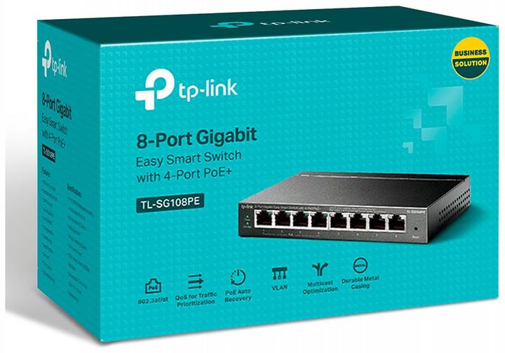 Immagine prodotto TP-Link Tl-Sg108pe (8 porte)