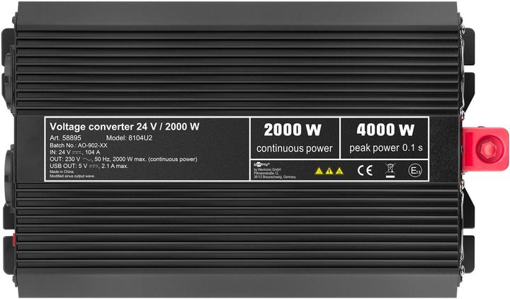 Actual product image Goobay Voltage Transformer 2000 W, Black