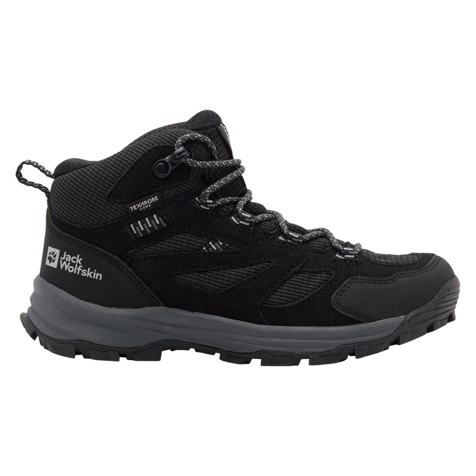 Jack Wolfskin, Jungen, Wanderschuhe, Vojo Tour Texapore Mid K (29), Schwarz