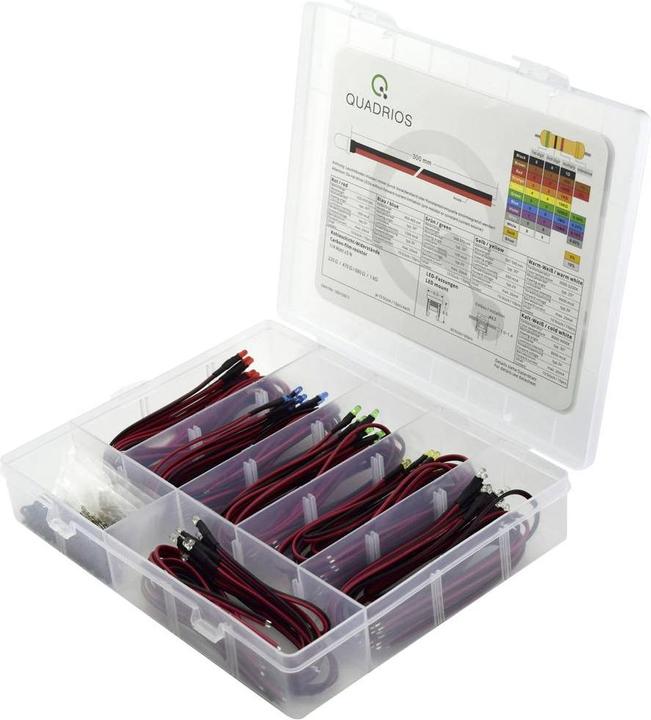 Actual product image Quadrios LED range red, green, yellow, blue, cool white, warm white 20 m