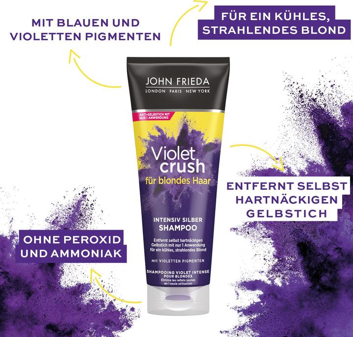 Actual product image John Frieda Violet Crush Silver Shampoo (250 ml, Liquid shampoo)