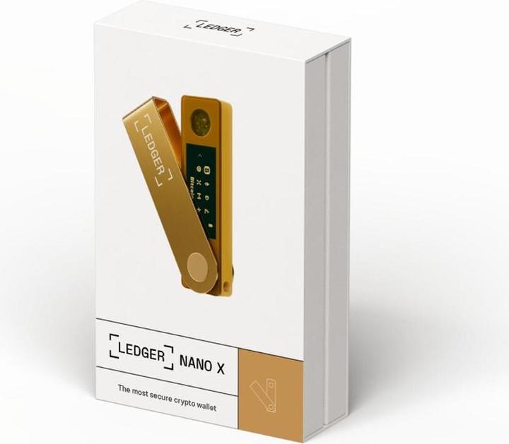 Actual product image Ledger Nano X - Gold (Bitcoin, Ethereum Classic, Litecoin, Dogecoin, Dash, Others)