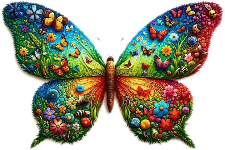 Immagine prodotto WoodenCity Colorful Butterfly (150 pezzi)