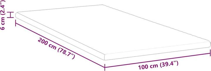 Produktbild vidaXL Matratzenauflage (100 x 200 cm)