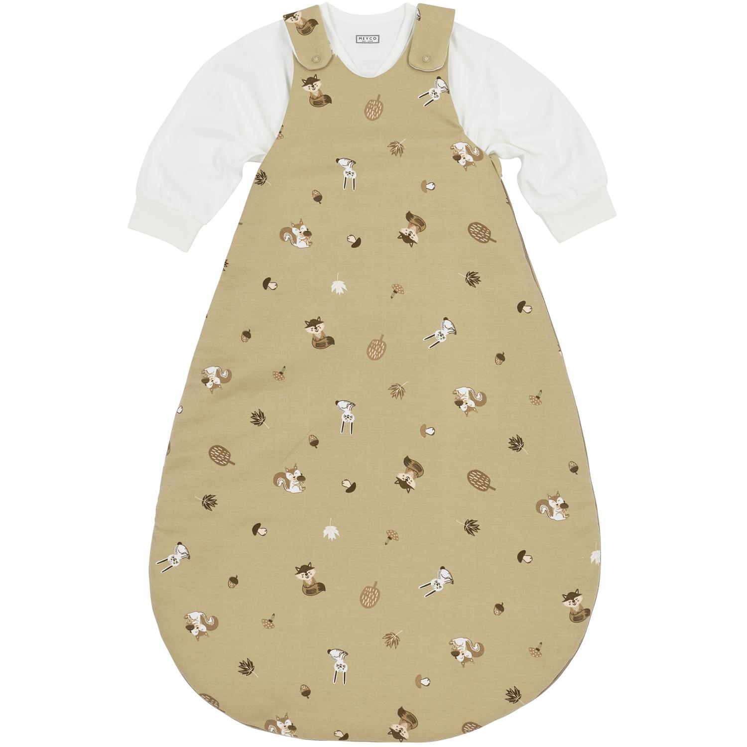 Meyco, Babyschlafsack, Schlafsack Jersey 2-tlg 50/56 Forest Animals (56 cm)