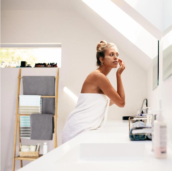 Actual product image Relaxdays Stand towel rail