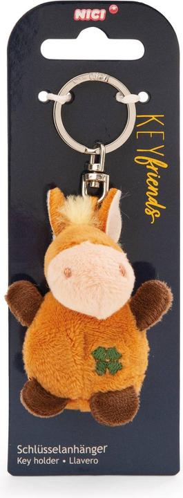Produktbild Magni NICI Schlüsselanhänger Pferd mit Kleeblatt 5cm