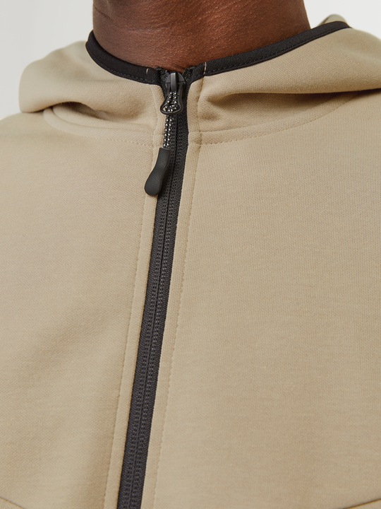 Actual product image Jack & Jones Single-coloured hooded sweatshirt Hooded sweatshirt with zip (XS)