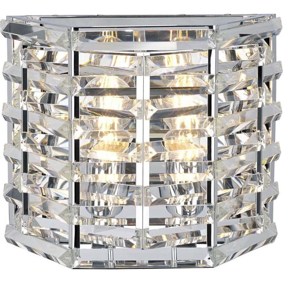 Elstead Lighting Argento Illuminazione Esterna, Shoal Lampada Da Parete E27 A 2 Ganci In Nichel Lucido (E27, Ip20)