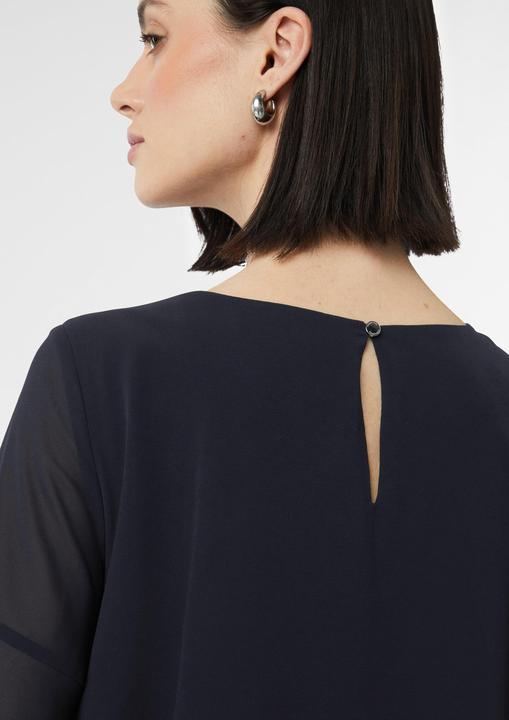 Produktbild Comma Kleid Kurzes Volantkleid aus Crêpe-Chiffon (38)