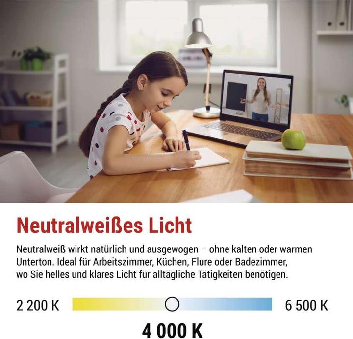 Image du produit Emos LED FLM A60 5,9W(60W) 806lm E27 NW 3PC (E27, 806 lm, 3x)