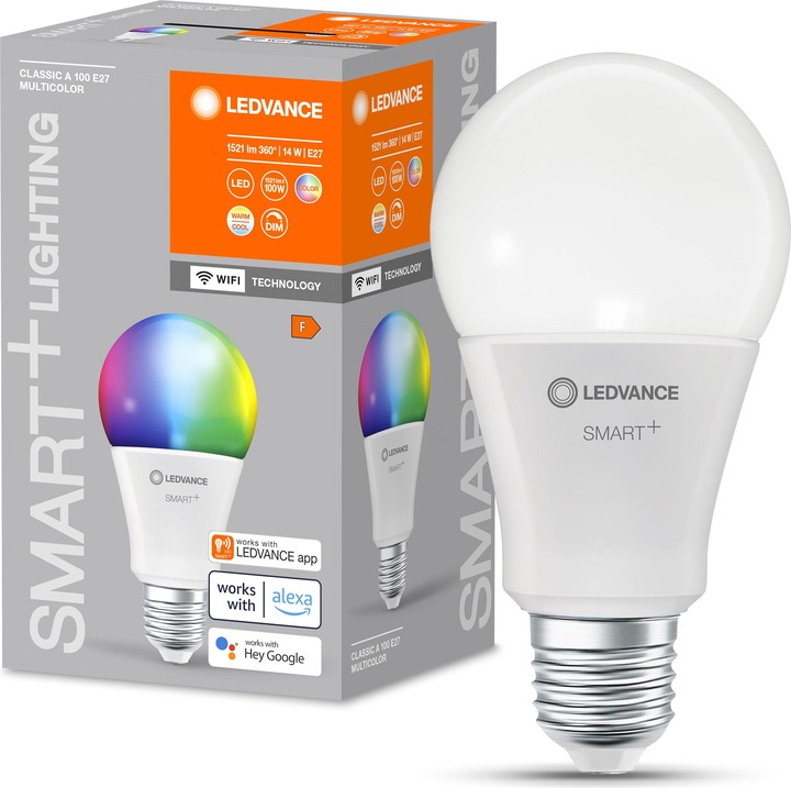 Immagine prodotto Ledvance Smart+ Wifi Classic (E27, 14 W, 1521 lm, 1 x, F)