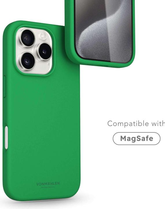 Actual product image Vonmählen Soft Silicone Case for iPhone 16 Pro Green Haven (Apple iPhone 16 Pro)