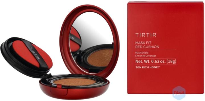 Actual product image TirTir Mask Fit Red Cushion Foundation - Full Coverage, Weightless, Skin Fit (#30N Rich Honey)