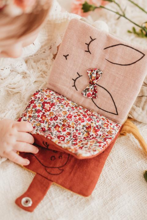 Actual product image Kikadu Fabric book bunny