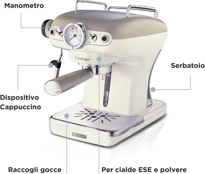 Image du produit Ariete 1389 Cafetière Vintage