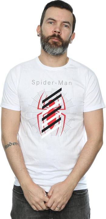 Produktbild SpiderMan Logo Stripes TShirt (L)