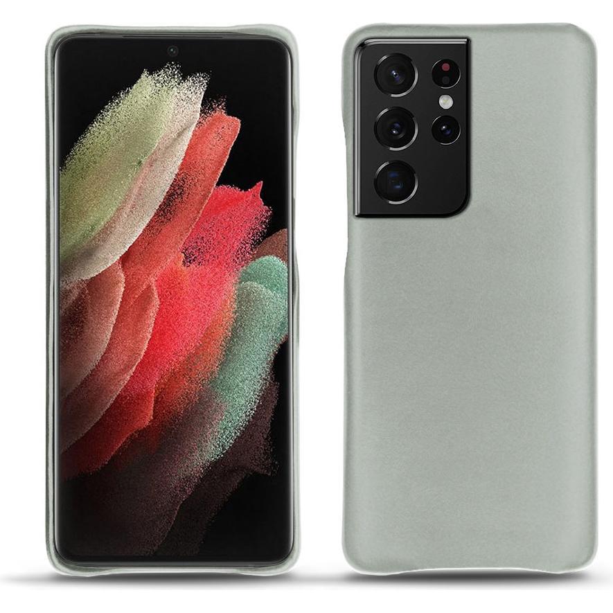 Noreve Lederschutzhülle (Samsung Galaxy S21 Ultra), Smartphone Hülle, Grau