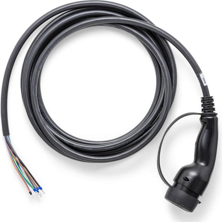Ratio Electric Ersatzladekabel E-line Typ 2 32A/400V 22kW 10m (Cablato fisso, 22 kW, 32 A, 10 m)