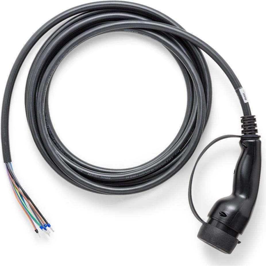 Ratio Electric, Cavo di ricarica per auto elettrica, Ersatzladekabel E-line Typ 2 32A/400V 22kW 10m (Cablato fisso, 22 kW, 32 A, 10 m)