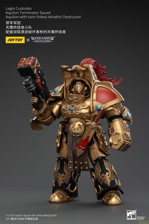 Produktbild Joy Toy Warhammer The Horus Heresy Actionfigur 1/18 Legio Custodes Aquilon Terminator Squad Aquilon with twi