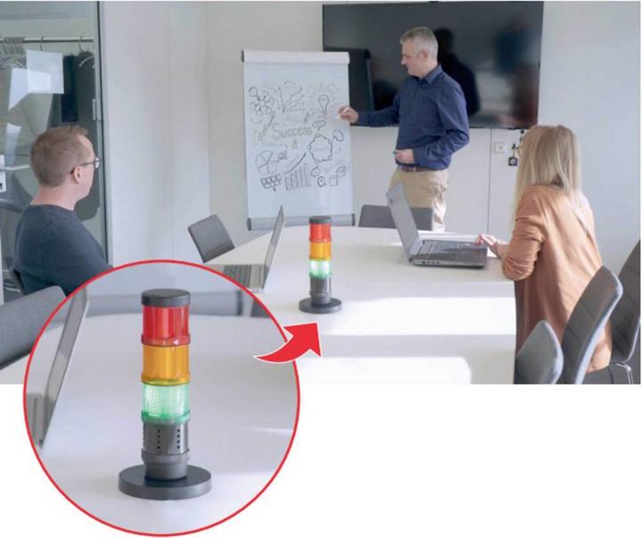Actual product image Werma CO2 traffic light