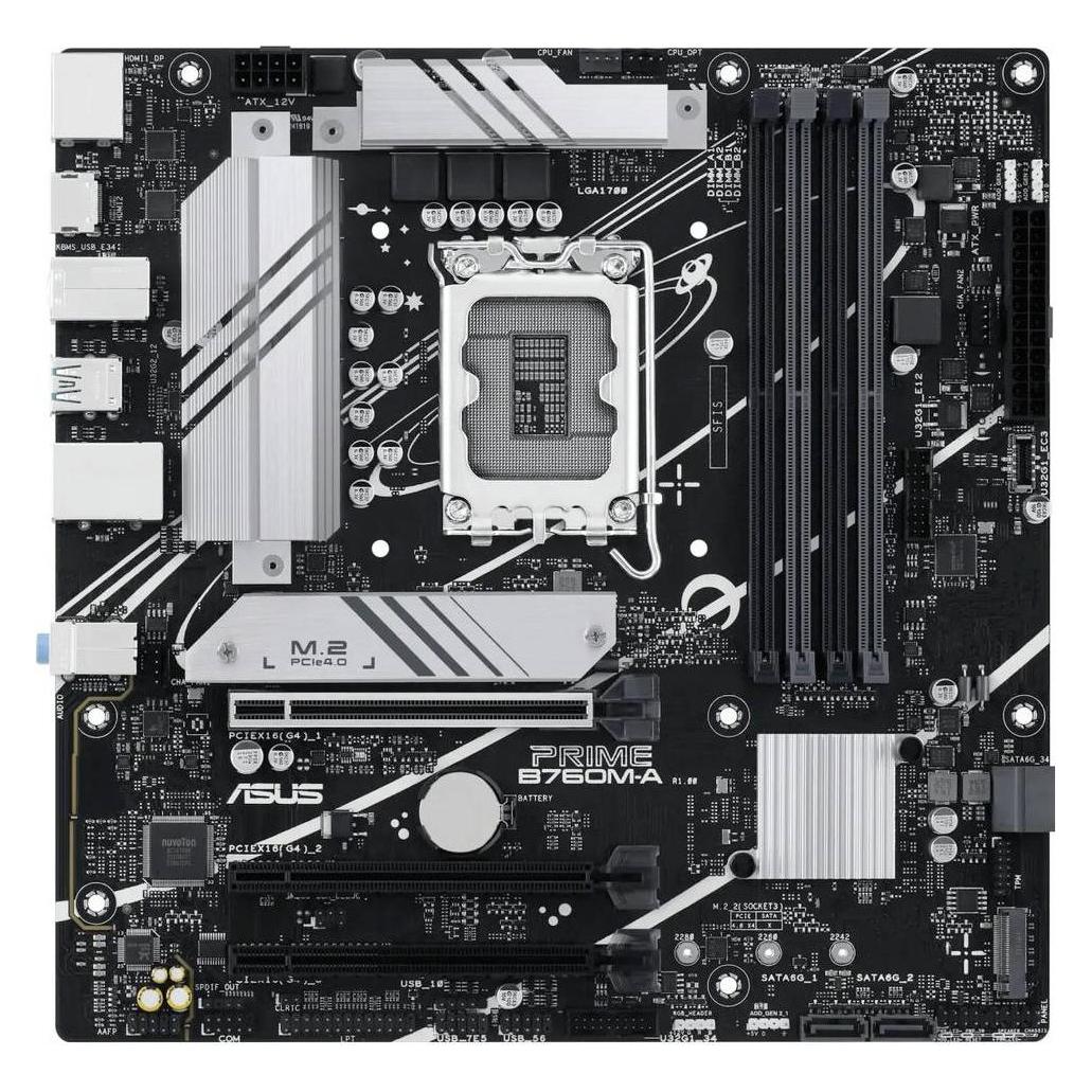 ASUS PRIME B760M-A-CSM (LGA 1700, Intel B760, mATX), Mainboard