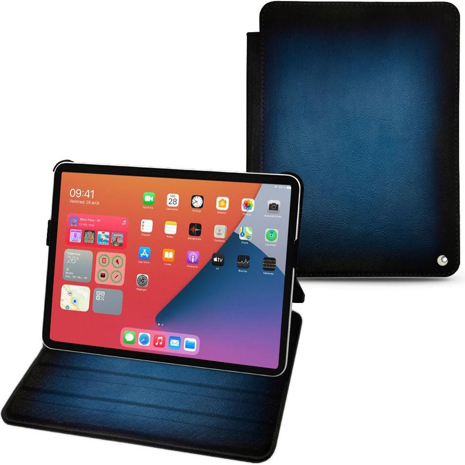 Noreve Lederschutzhülle horizontal (iPad mini 6), Tablet Hülle, Blau